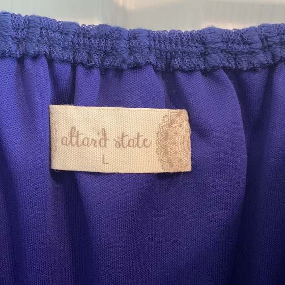 💠NWT Lace overlay Alter’d State romper - royal/purple - Picture 4 of 7